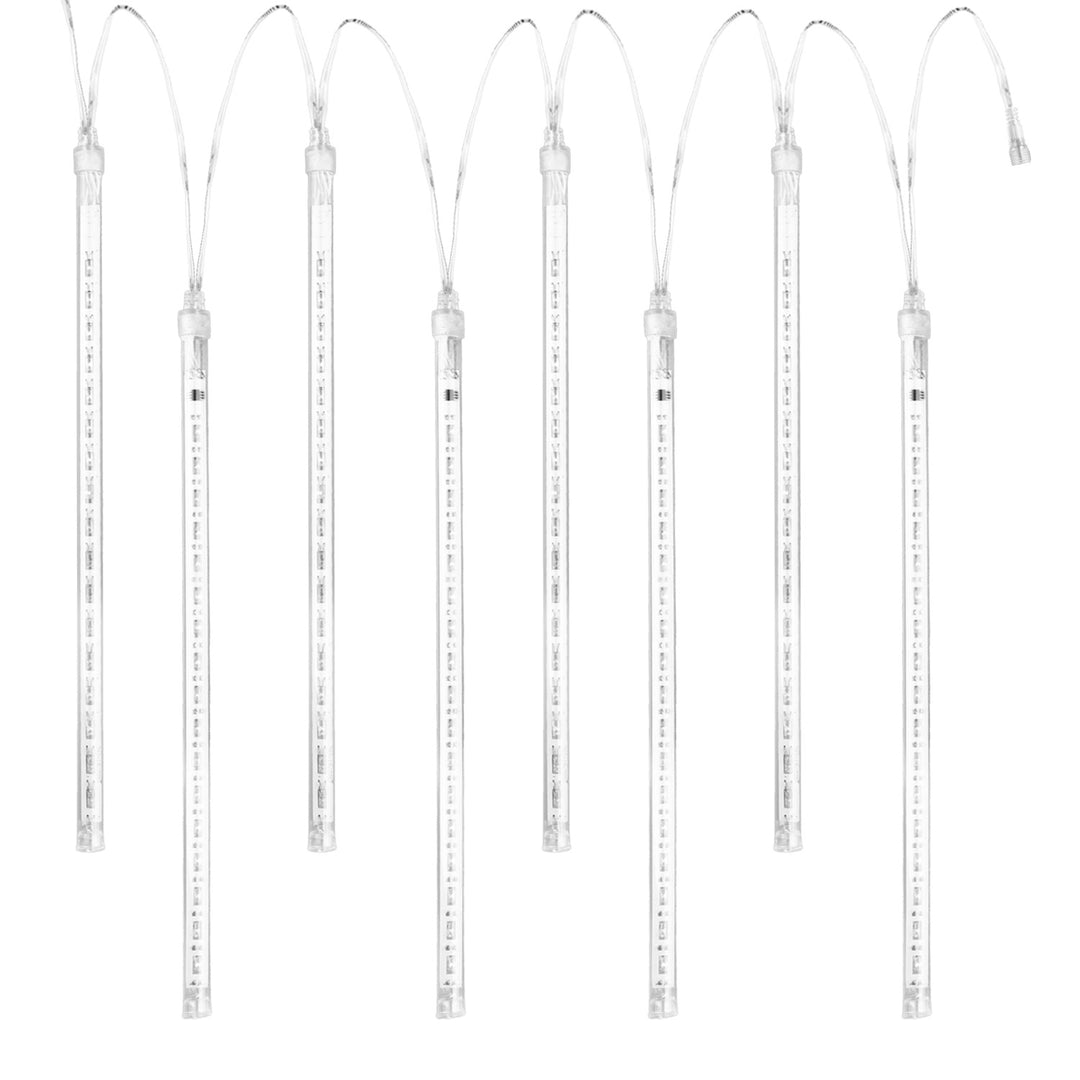 Maclean MCE411 LED-verlichting op zonne-energie 2,4 m, 144 LED's, 800 mAh Li-batterij, vallende ijspegels