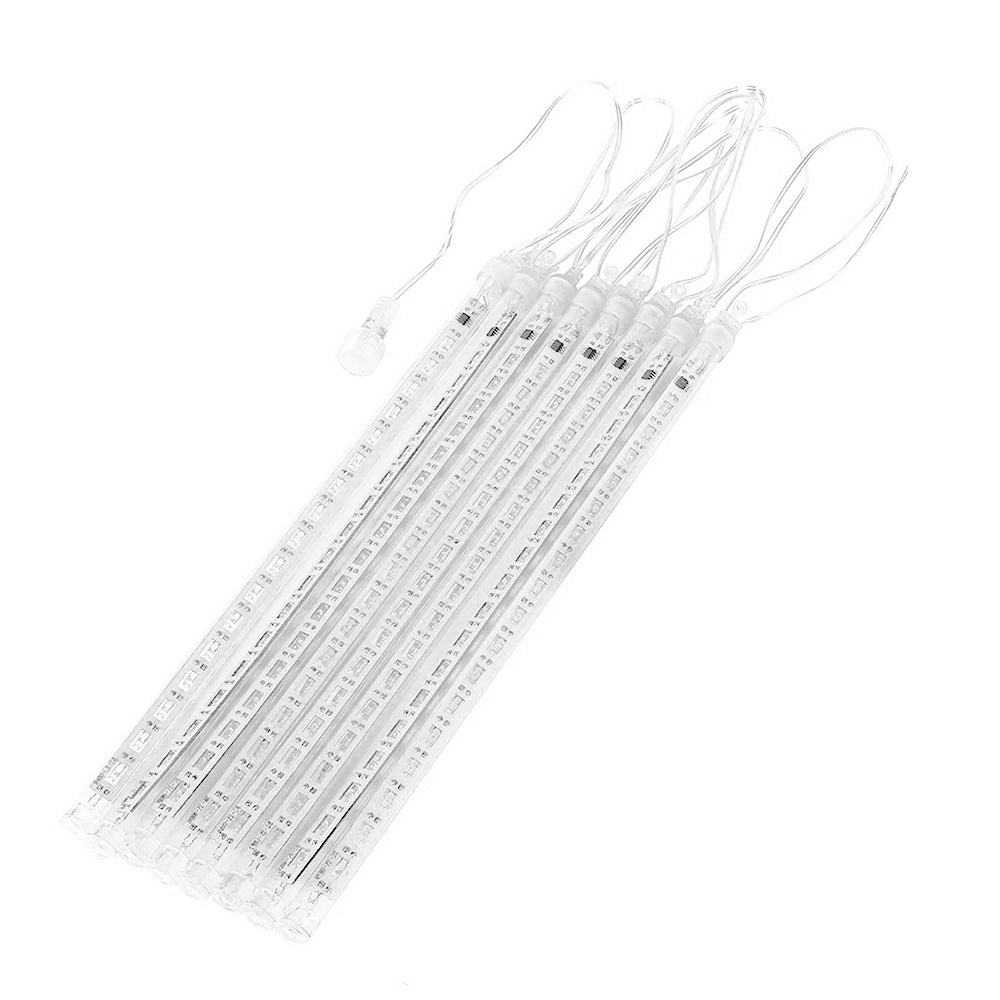 Maclean MCE411 LED-verlichting op zonne-energie 2,4 m, 144 LED's, 800 mAh Li-batterij, vallende ijspegels