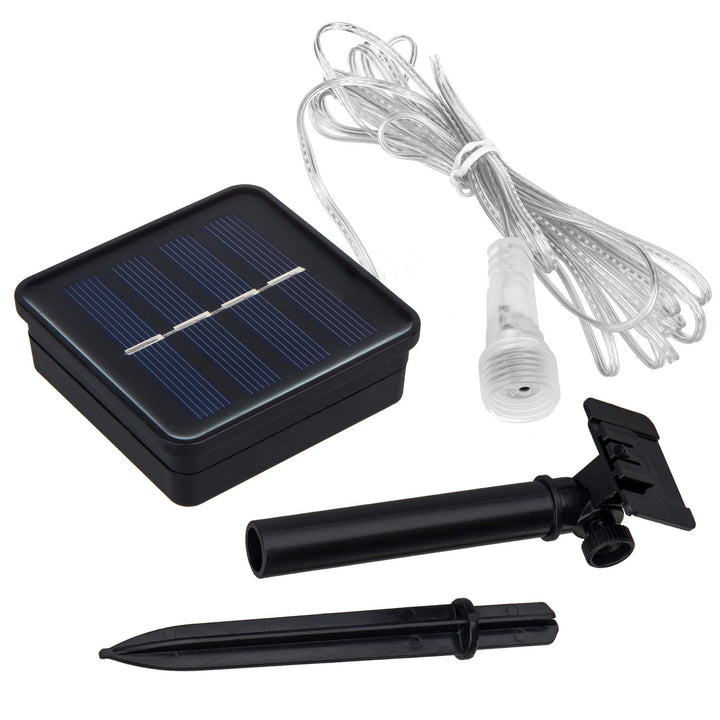Maclean MCE411 LED-verlichting op zonne-energie 2,4 m, 144 LED's, 800 mAh Li-batterij, vallende ijspegels