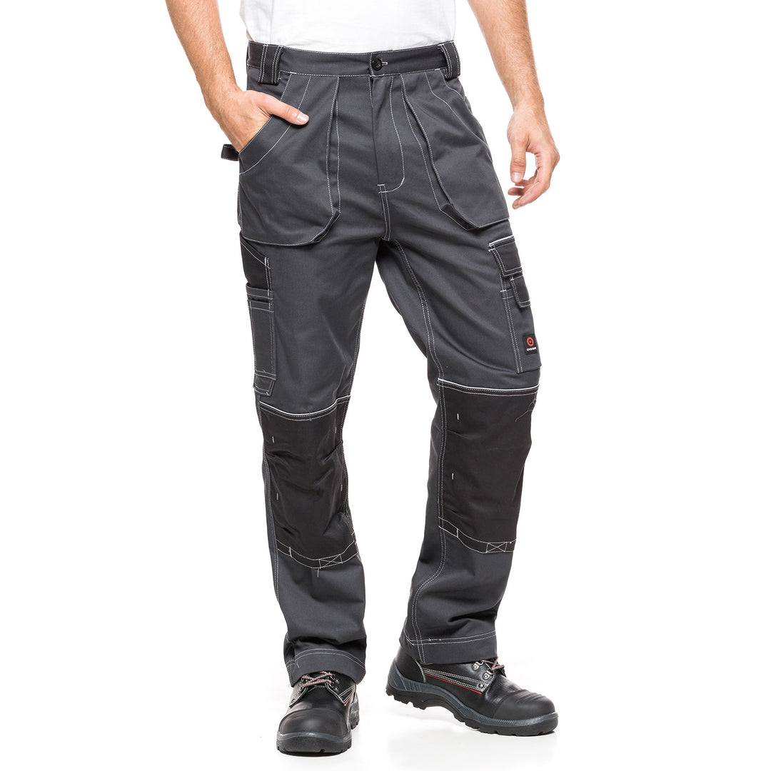 PANTALON DE TRAVAIL  HELIOS GRIS-NOIR Taille 48 (86-90)