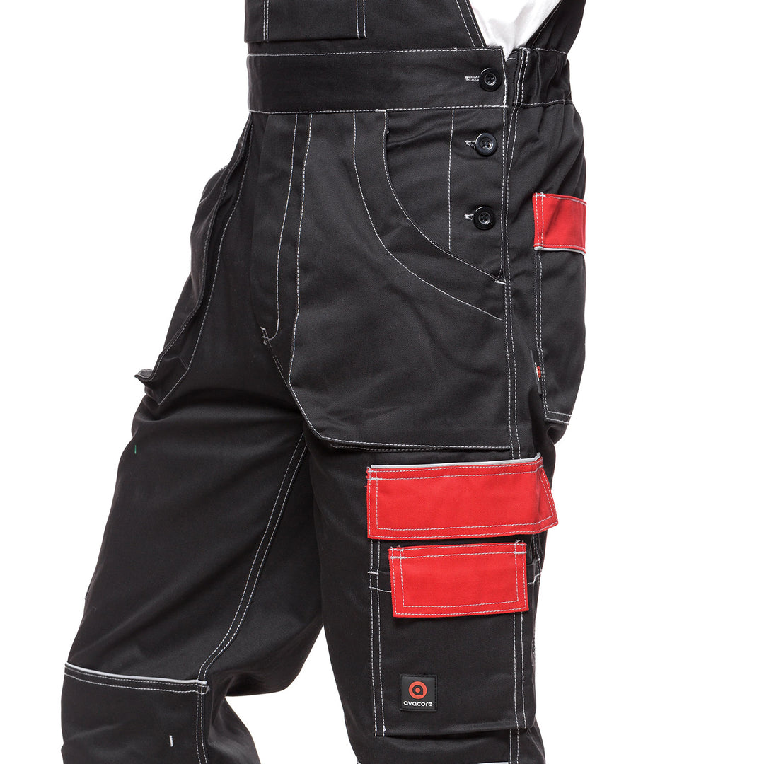 Salopette homme Avacore HELIOS noir rouge taille 48