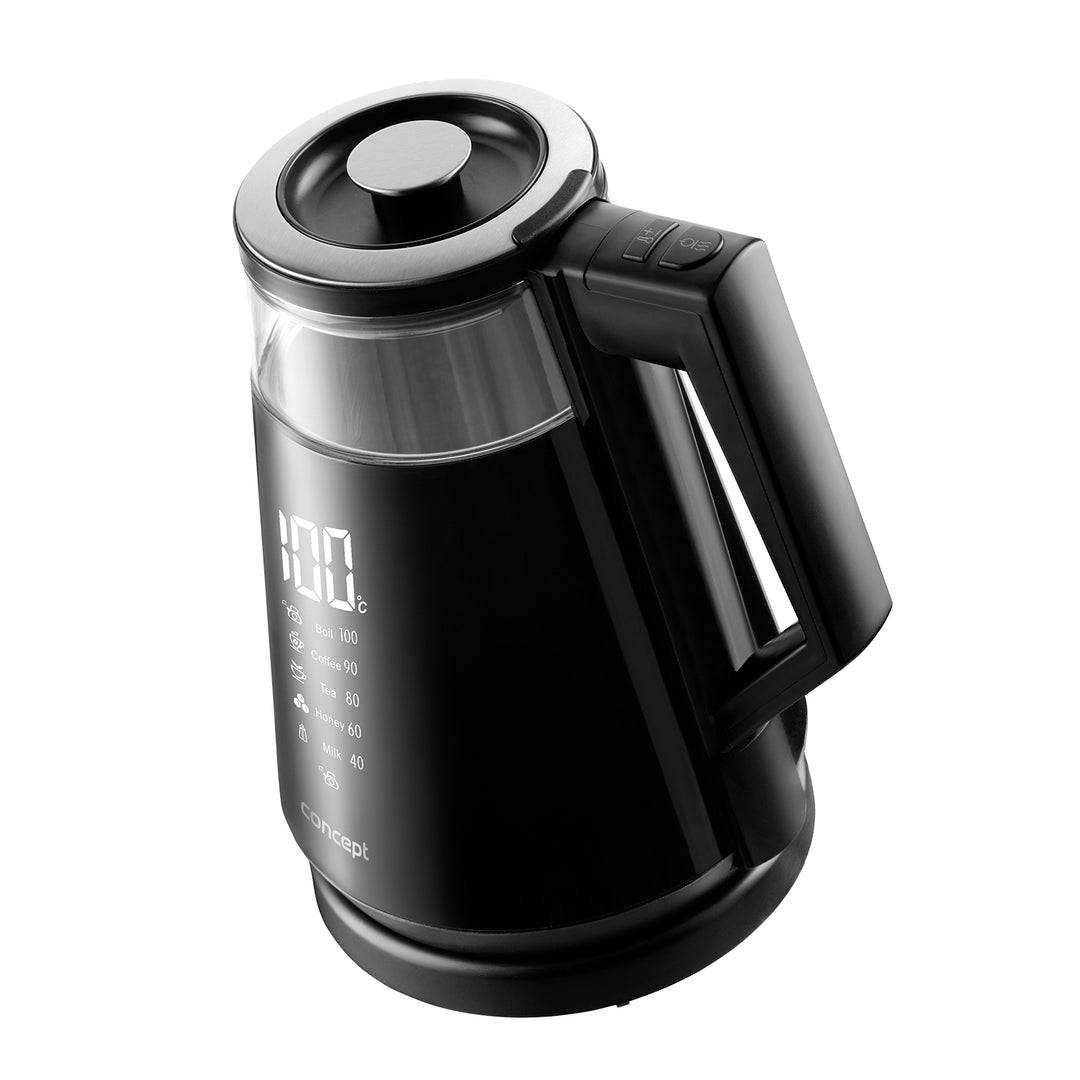 CONCEPT RK4170 Waterkoker Digitaal display 5 temperatuurinstellingen Draaibaar Warmhoudfunctie 360° 1,7 l