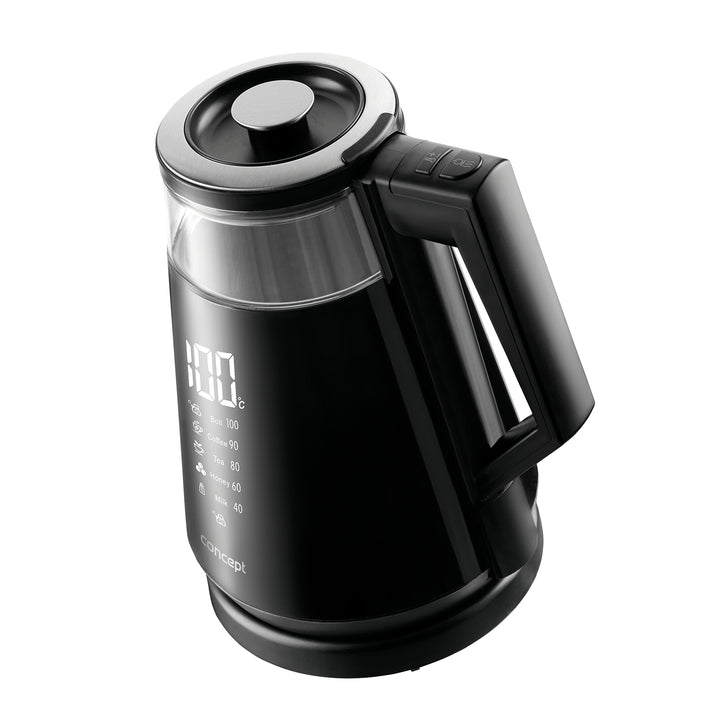 CONCEPT RK4170 Waterkoker Digitaal display 5 temperatuurinstellingen Draaibaar Warmhoudfunctie 360° 1,7 l