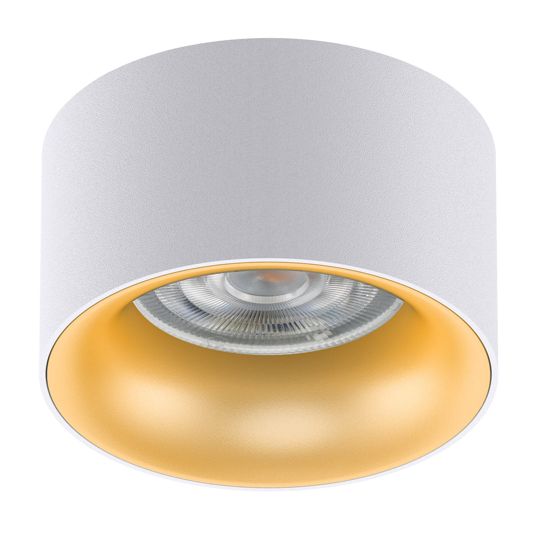 Luminaire encastré / tube Maclean MCE457 W/G spot, rond, aluminium, GU5.3, 70x40mm, blanc/or