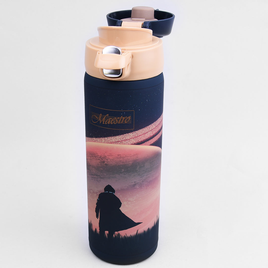 Tasse Thermos Tasse à café Tasse Thermos Bouteille isolante en acier inoxydable pour boissons chaudes ou froides 400ml (Espace)