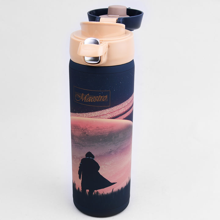 Tasse Thermos Tasse à café Tasse Thermos Bouteille isolante en acier inoxydable pour boissons chaudes ou froides 400ml (Espace)