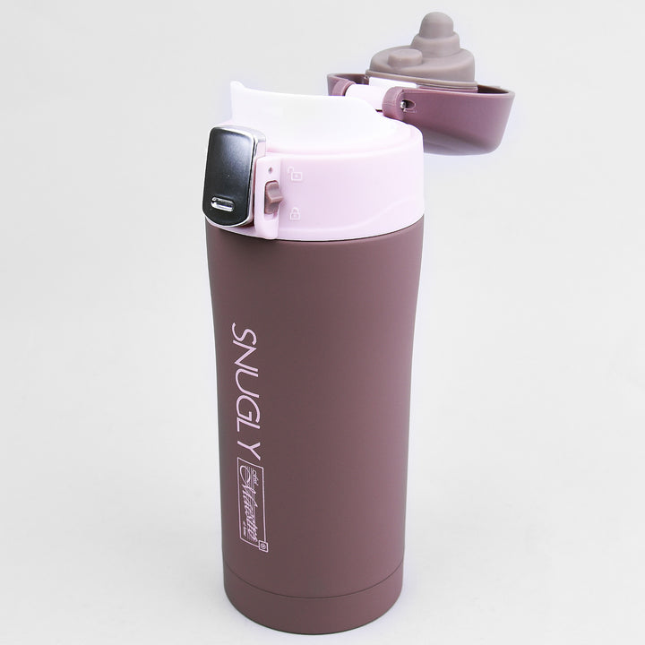 Snugly thermo mug mug à café thermos flask isolé en acier inoxydable pour boissons chaudes ou froides (300ml, Brown)