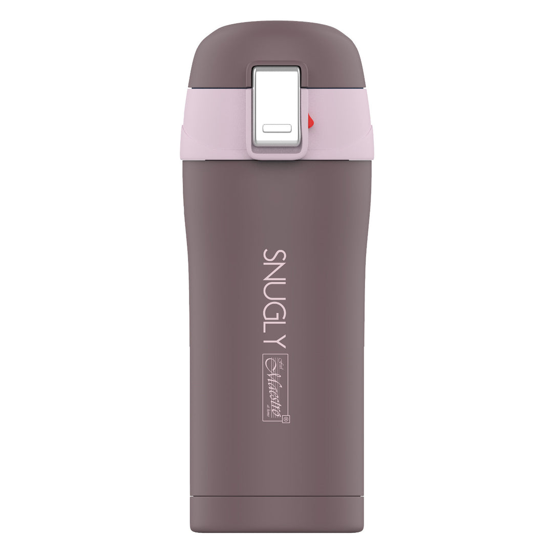 Snugly thermo mug mug à café thermos flask isolé en acier inoxydable pour boissons chaudes ou froides (300ml, Brown)