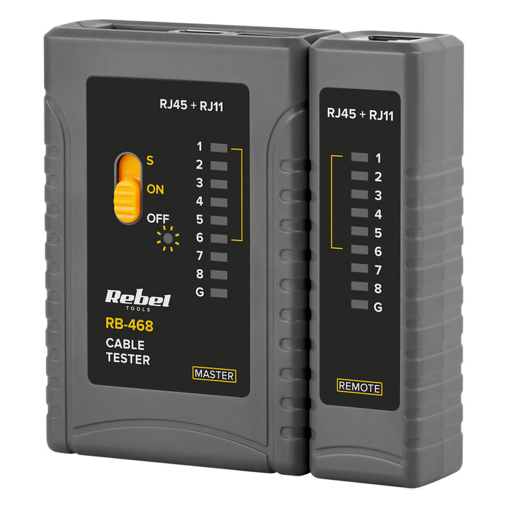 Testeur de ligne téléphonique RJ11 R12 RJ45 REBEL RB-468