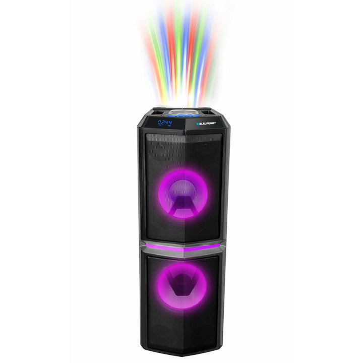 Partyluidspreker Draagbare draadloze Bluetooth-luidspreker 90W RMS Afstandsbediening Karaoke Disco-functie AUX-verlichting