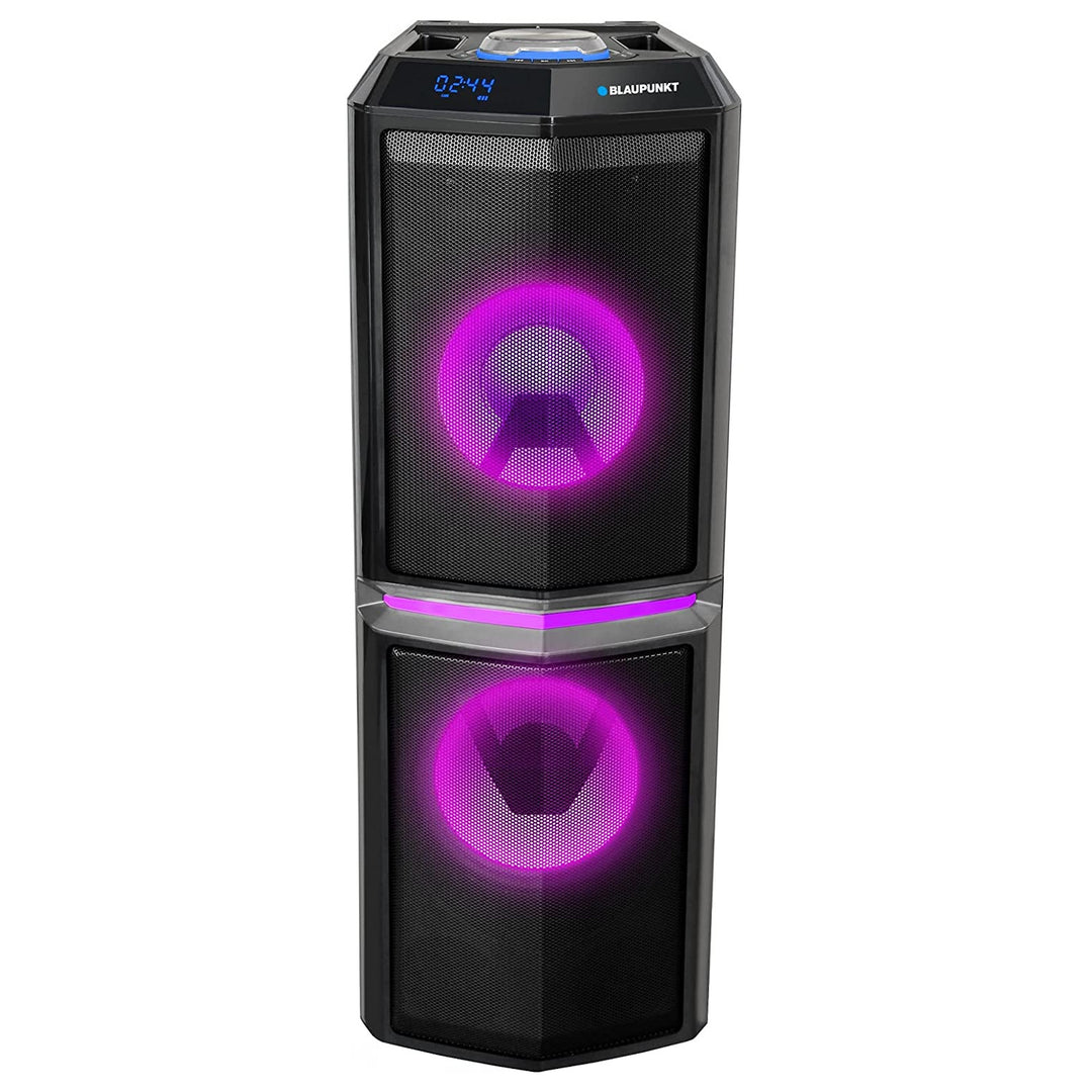 Partyluidspreker Draagbare draadloze Bluetooth-luidspreker 90W RMS Afstandsbediening Karaoke Disco-functie AUX-verlichting