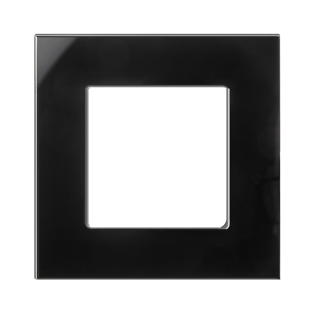 Cadre en verre Maclean, simple, noir, 86x86mm, MCE730B