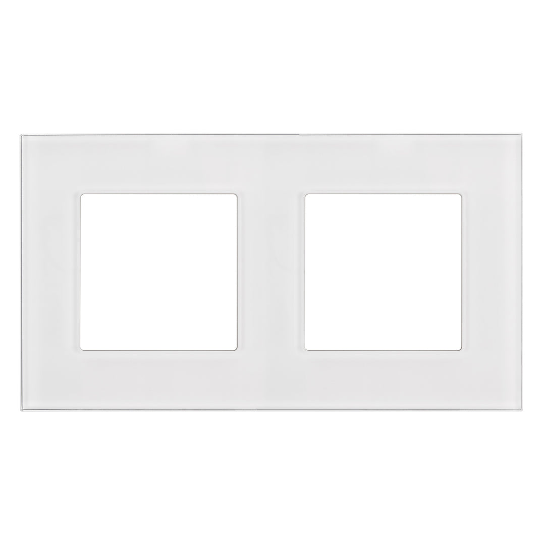 Cadre en verre Maclean, double, blanc, 157x86mm, MCE729W