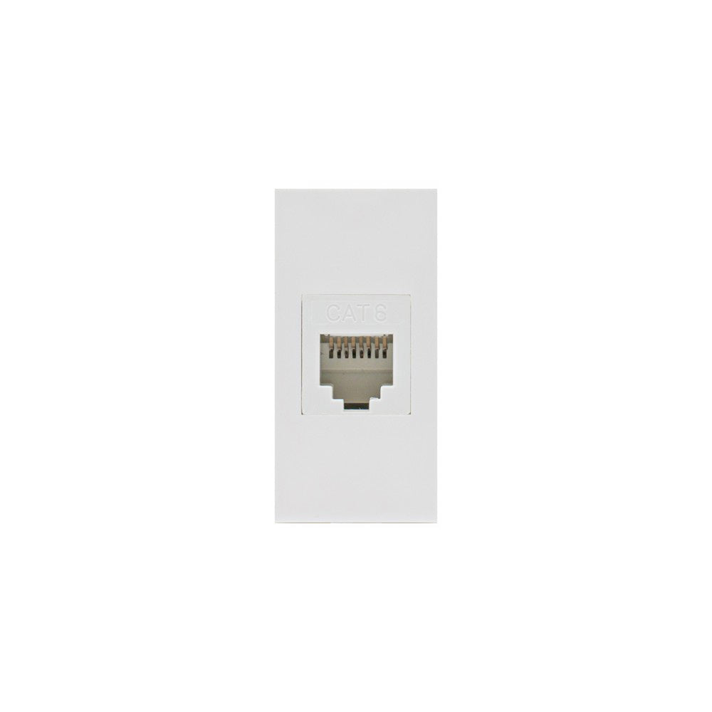 Module de fente LAN Maclean, simple, blanc, MCE725W
