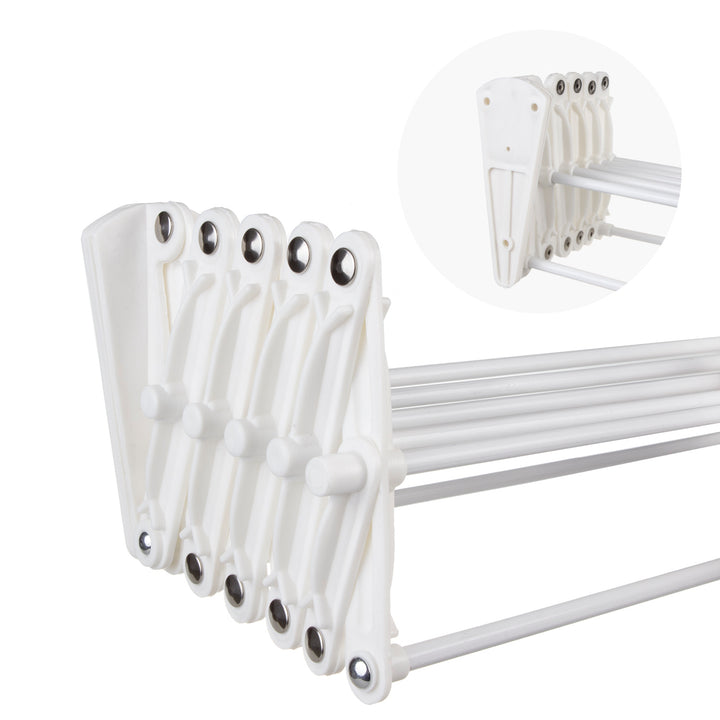 Etendoir ABJ Porte-linge et porte-serviettes, pliable blanc 70 cm