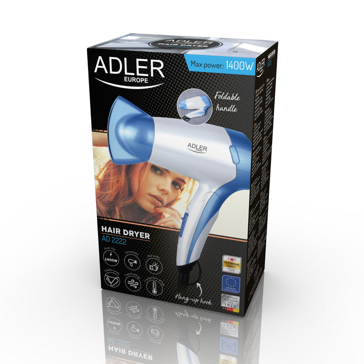 Sèche-cheveux 1200W Adler AD 2222 Poignée pliante