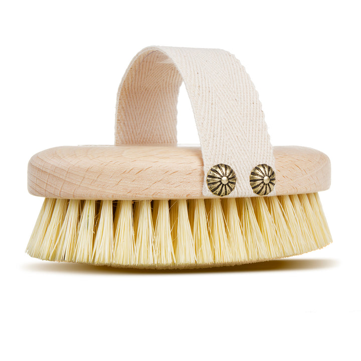 STARMANN 5/010 Brosse de gommage naturelle pour le corps Massage à sec Tampico Bois de hêtre Améliore la circulation sanguine