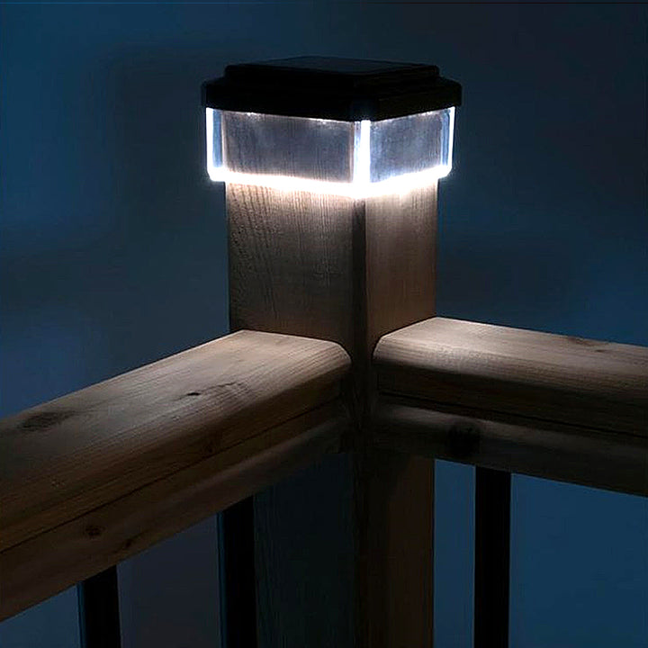 LED-straatlantaarn op zonne-energie 100*100 Groenblauw GB128 - omhullende luifel
