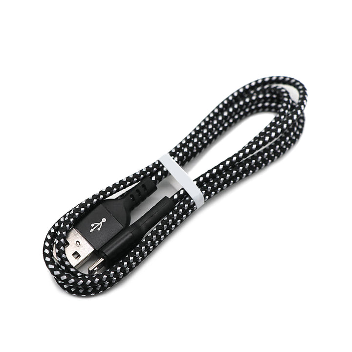 Maclean micro-USB-kabel, ondersteuning voor snel opladen 2,4 A, gegevensoverdracht, 5 V/2,4 A, zwart, lengte 2 m, MCE483