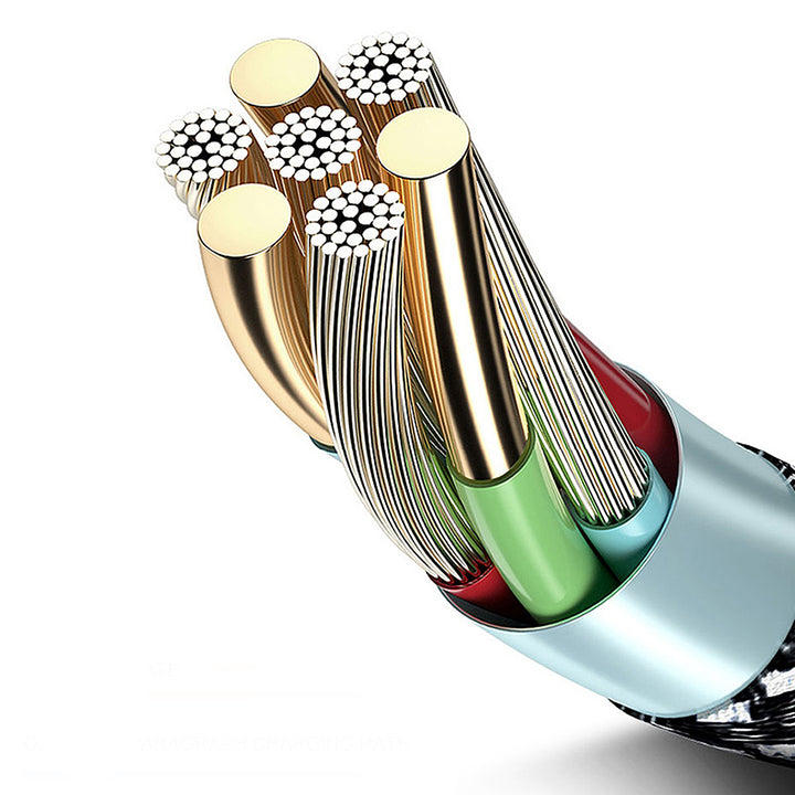 Maclean micro-USB-kabel, ondersteuning voor snel opladen 2,4 A, gegevensoverdracht, 5 V/2,4 A, zwart, lengte 2 m, MCE483
