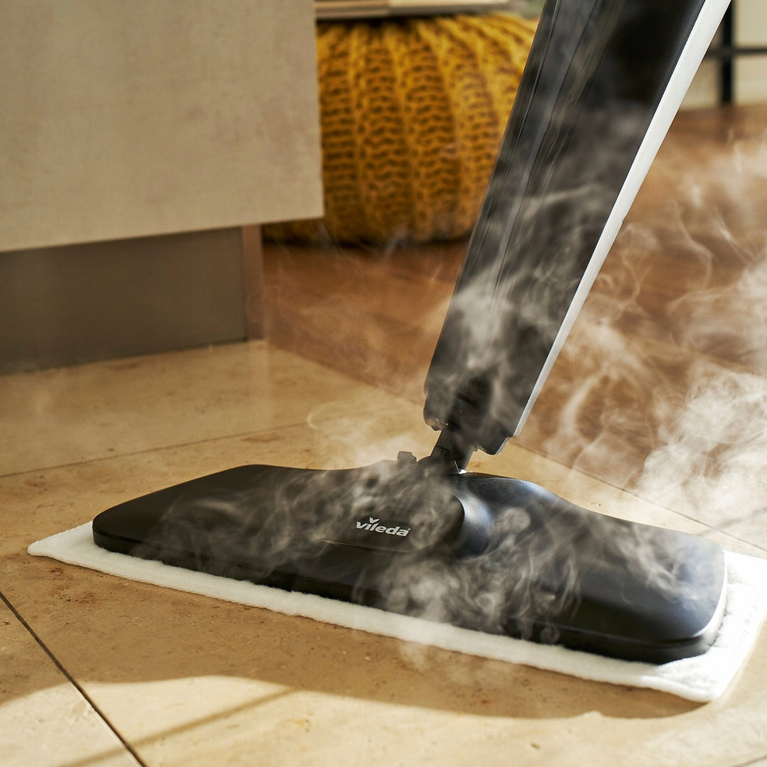 VILEDA 168935 Vileda Steam Mop Steam XXL Set 3.0 Opvouwbare tapijtreinigingspad Roterend Wasbaar