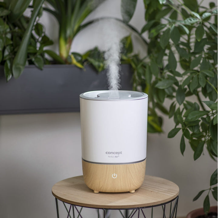 Concept  ZV1200 Perfect Air Humidificateur d'air Diffuseur d'aromathérapie 4L 3 niveaux d'intensité de vapeur Blanc