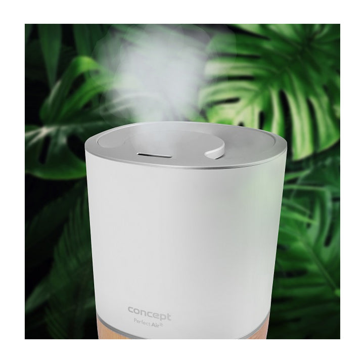 Concept  ZV1200 Perfect Air Humidificateur d'air Diffuseur d'aromathérapie 4L 3 niveaux d'intensité de vapeur Blanc