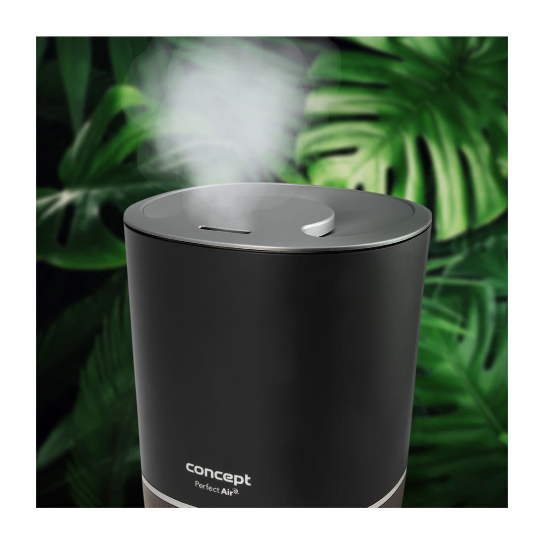 Concept ZV1210 Perfect Air luchtbevochtiger aromatherapie diffuser 4L 3 stoomintensiteitsniveaus zwart