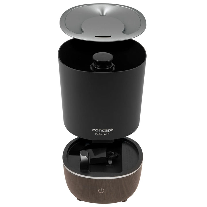 Concept  ZV1210 Perfect Air Humidificateur d'air Diffuseur d'aromathérapie 4L 3 niveaux d'intensité de vapeur Noir