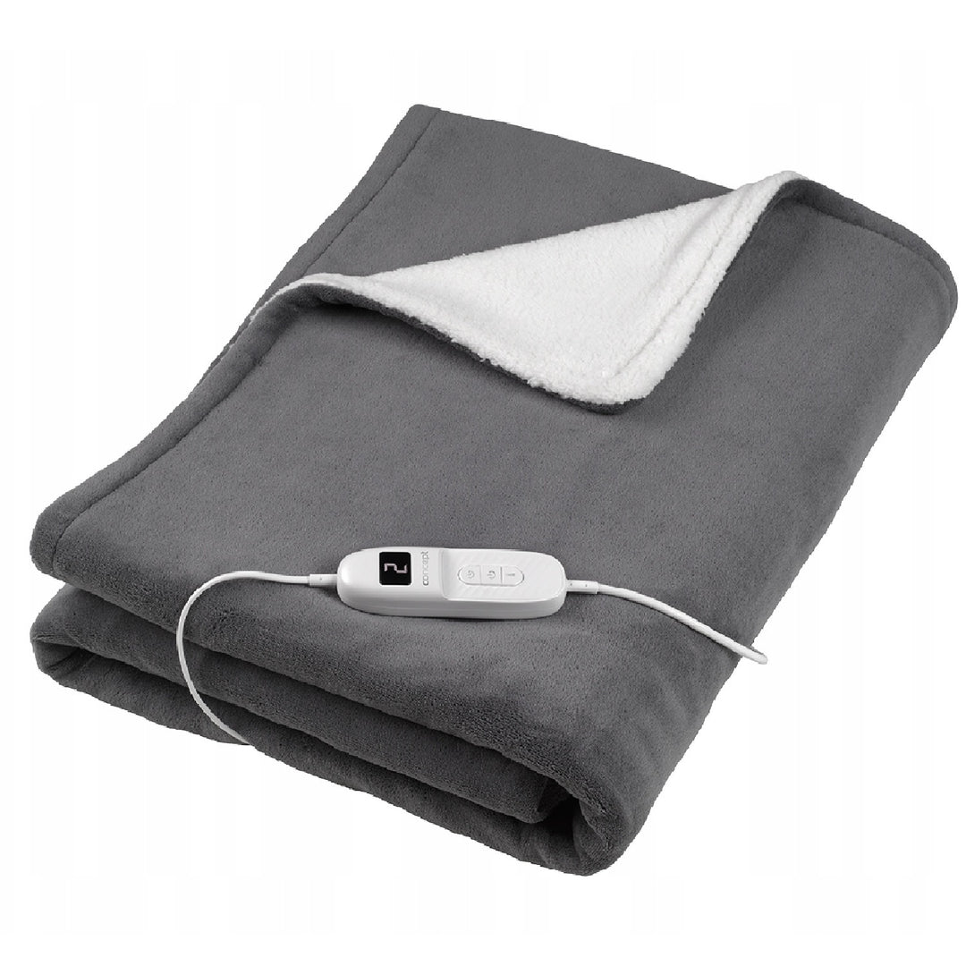 Concept Luxe DV7420 XL Verwarmde Deken XL 180x130cm Coral Fleece Sherpa