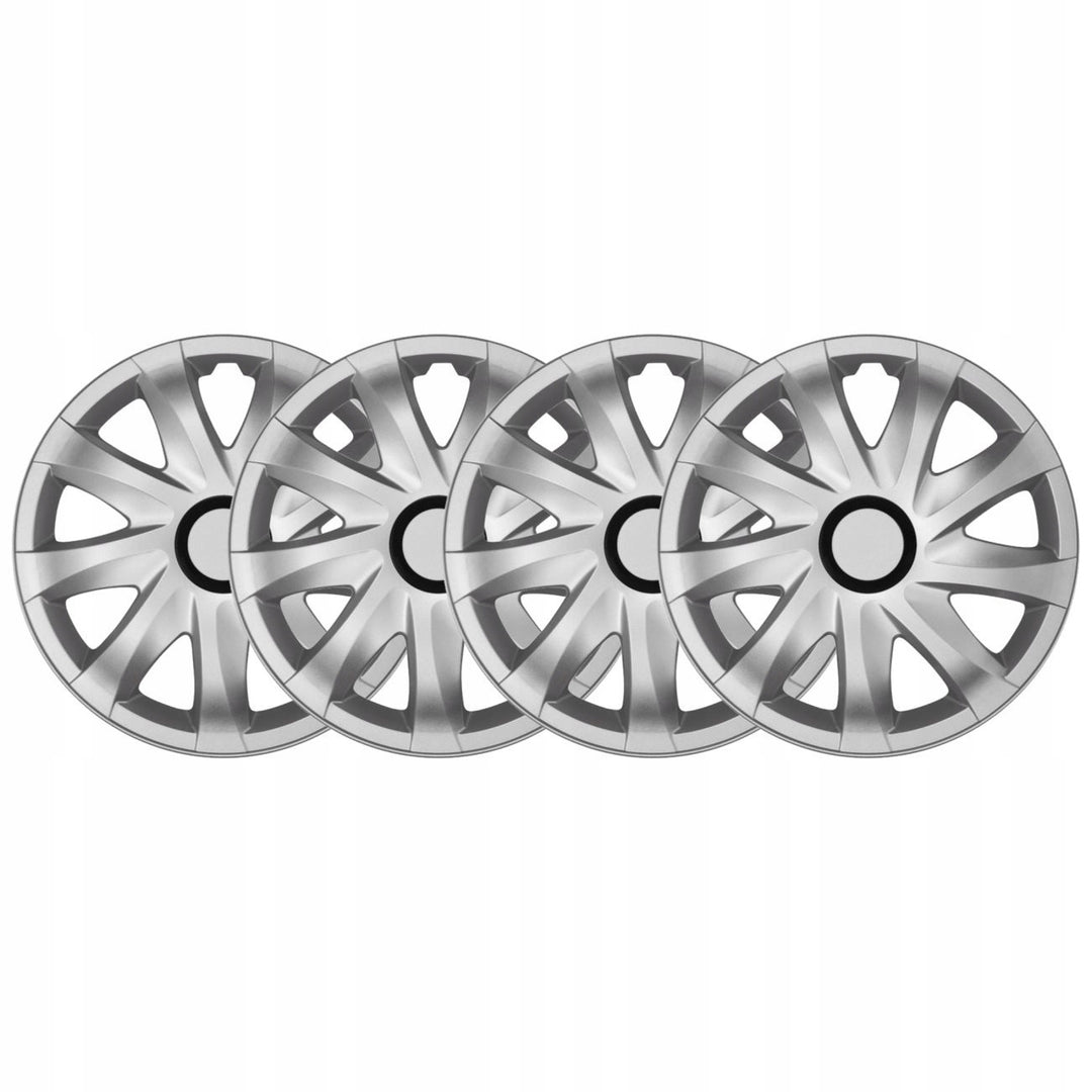 Enjoliveurs de roue - set complet de 4 pièces - NRM Kando - argent - 16"