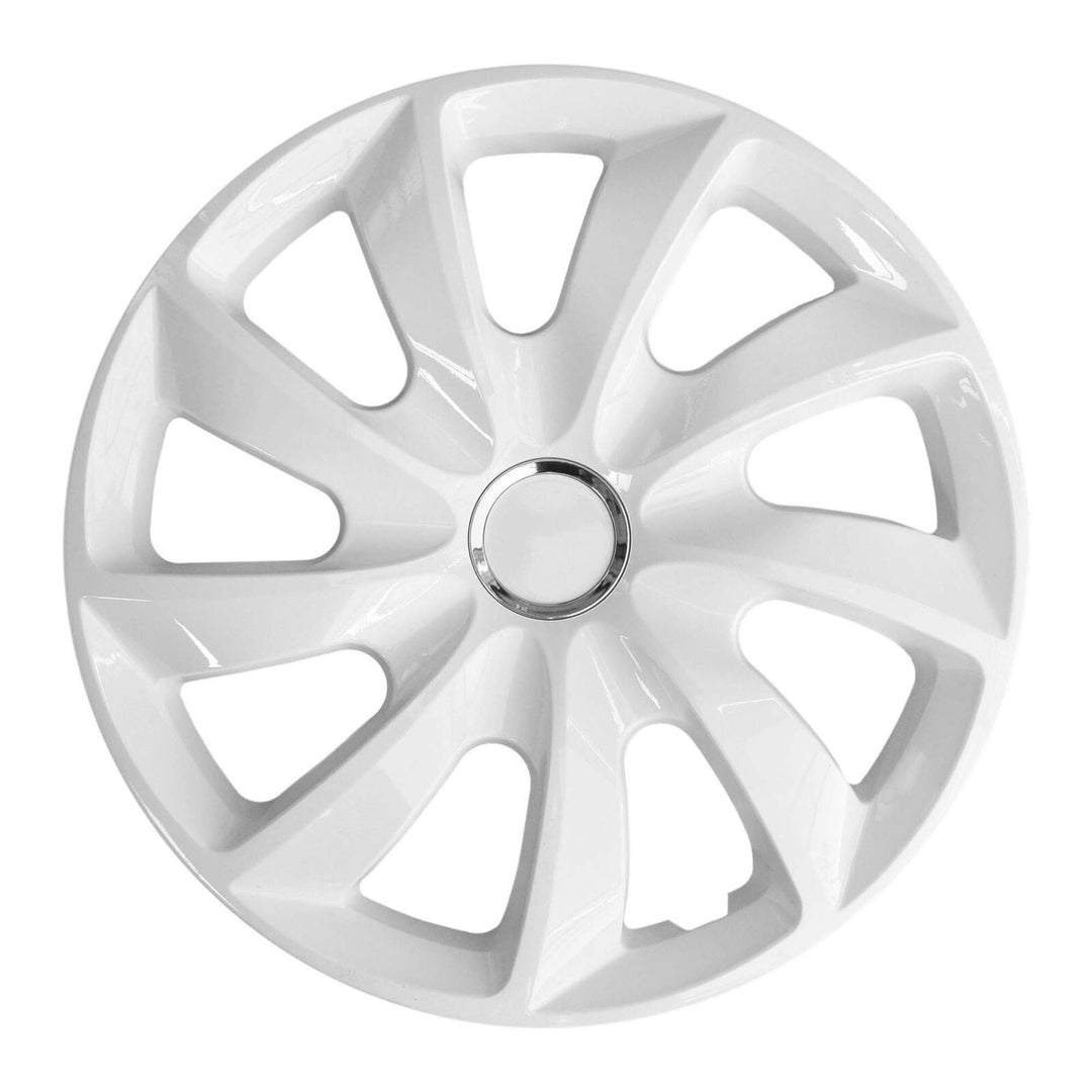 Enjoliveurs de roue - set complet de 4 pièces - NRM Stig - blanc - 16" - ABS