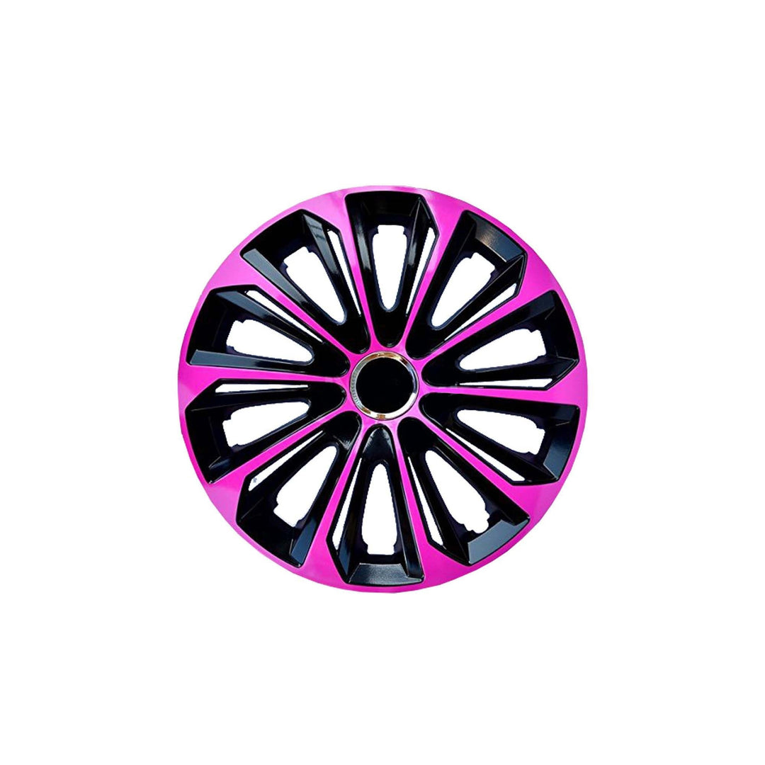 Enjoliveurs de roue - set complet de 4 pièces - NRM Extra Strong - rose et noir - 16"