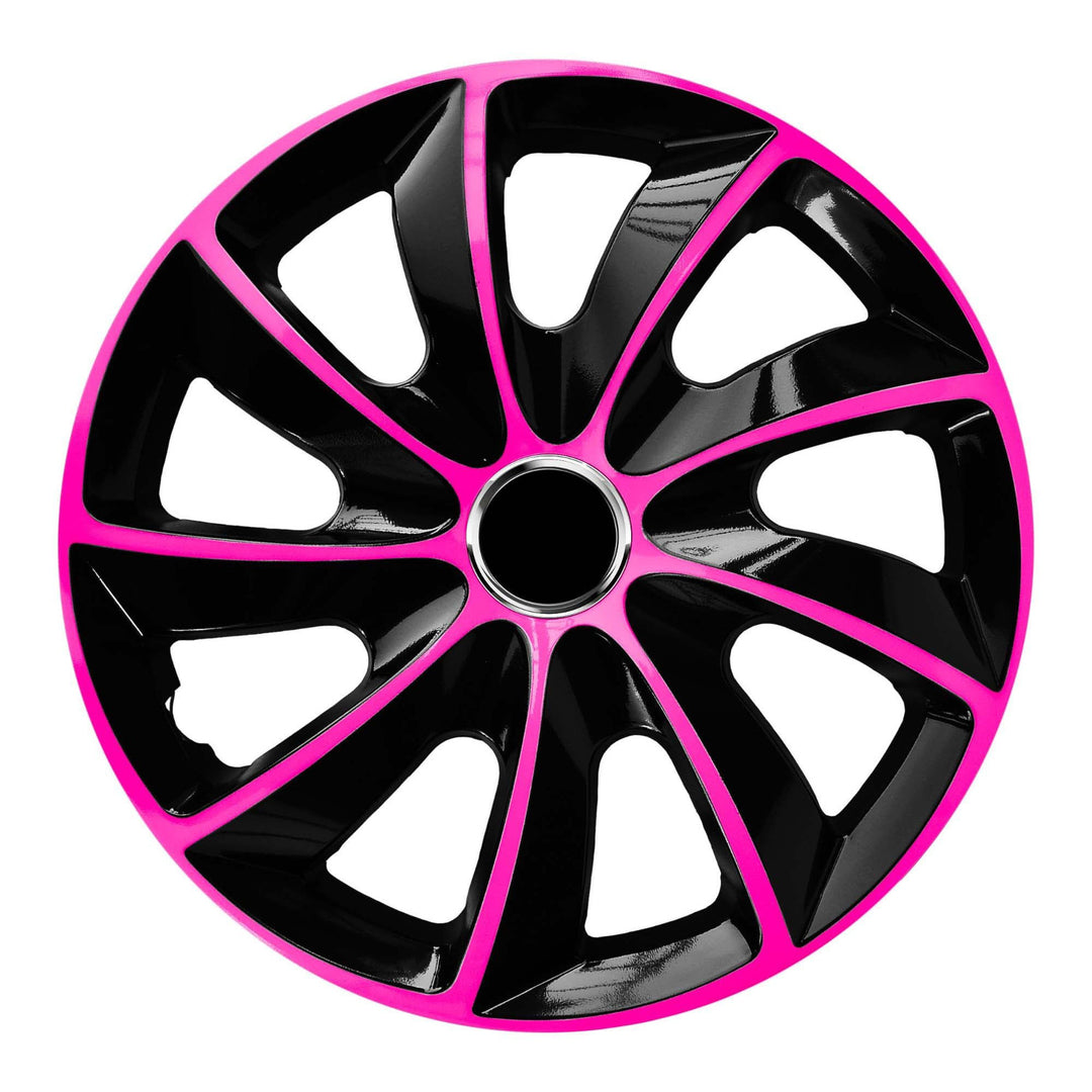 Kit d'enjoliveurs 17" NRM EXTRA STIG PINK BLACK rose/noir 4 pièces