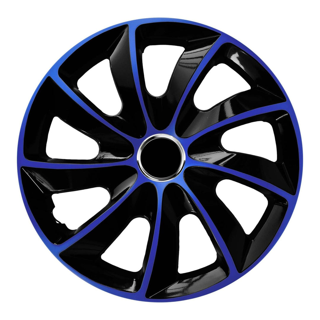 Kit d'enjoliveurs 13" NRM EXTRA STIG BLEU NOIR 4 pièces