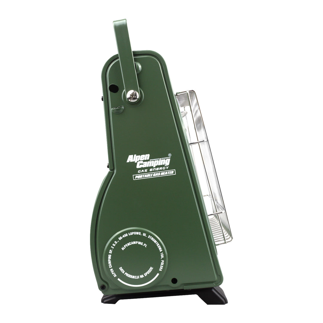 Alpen Camping Draagbare Gaskachel, Gasverbruik 124g/u, Piëzo-ontsteking, IK-1000 PRO, ICELAND