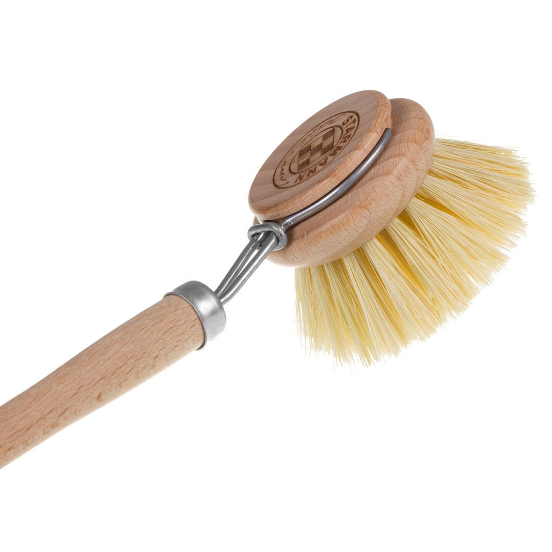 STARMANN Brosse à vaisselle en bois avec tampico agave