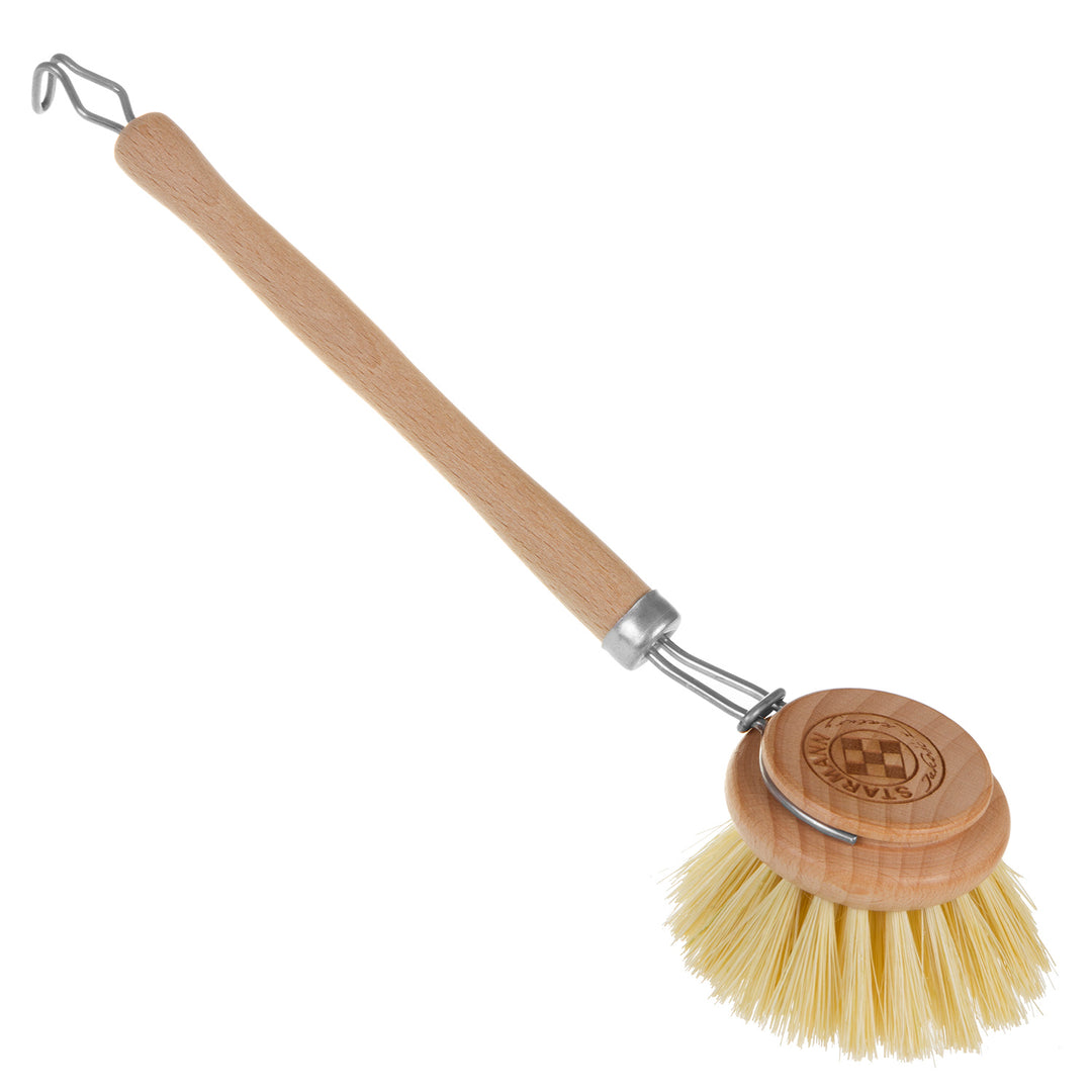 STARMANN Brosse à vaisselle en bois avec tampico agave