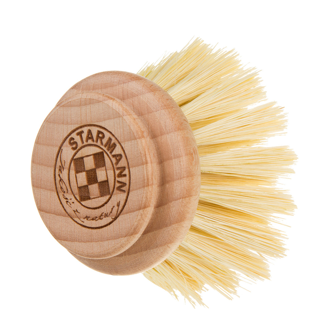 STARMANN Brosse à vaisselle bois et tampico brosse de rechange