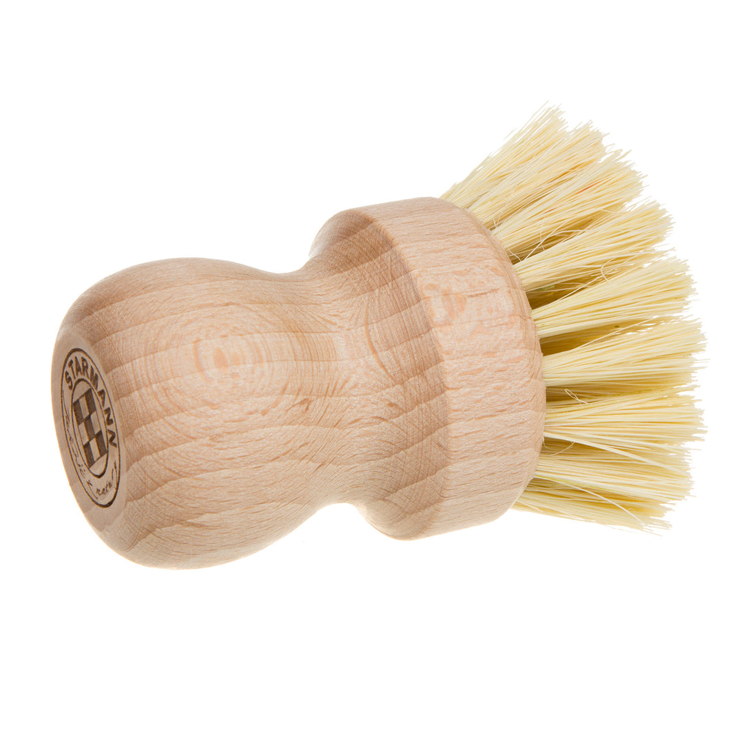 STARMANN Brosse à vaisselle en bois et avec tampico agave