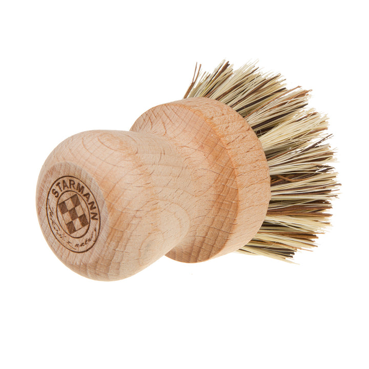 Brosse à vaisselle en bois + union (mélange tampico-bassina) STARMANN