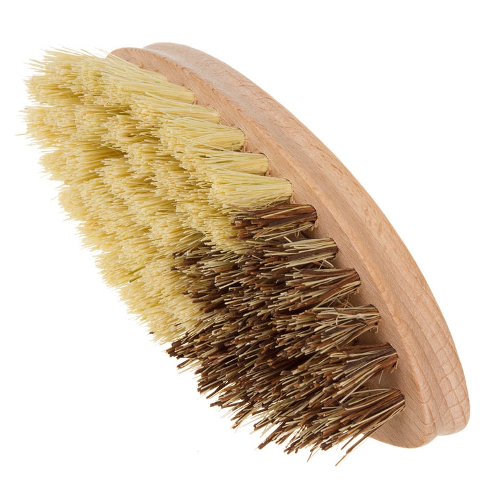 STARMANN Brosse à légumes en bois et tampico et union mélange de tampico et de bassinet