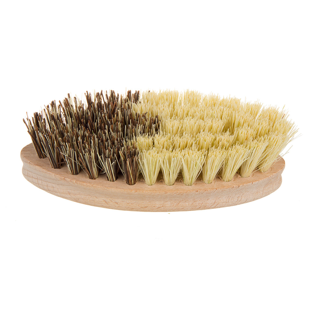 STARMANN Brosse à légumes en bois et tampico et union mélange de tampico et de bassinet