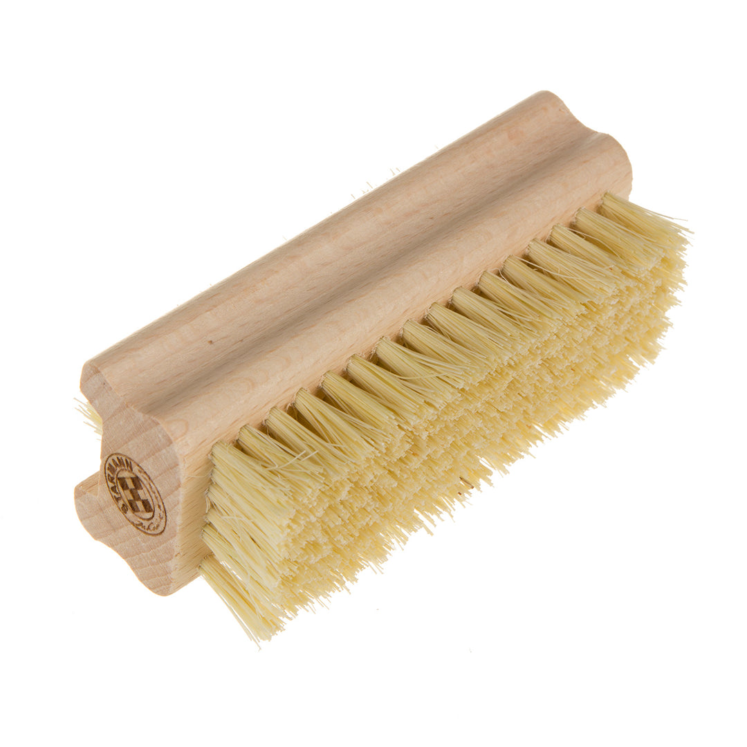 STARMANN Brosse en bois pour le nettoyage des mains et des ongles + tampico (agave)