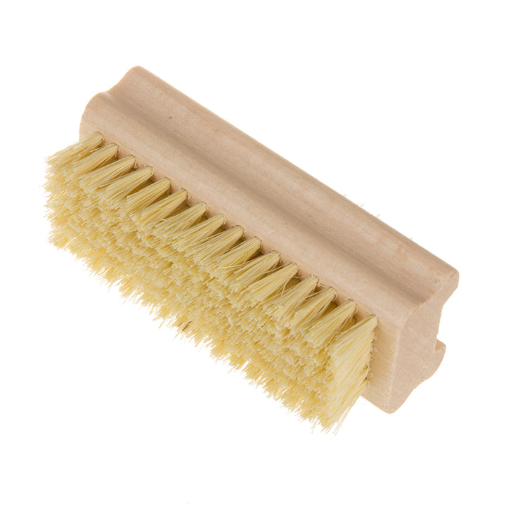 STARMANN Brosse en bois pour le nettoyage des mains et des ongles + tampico (agave)