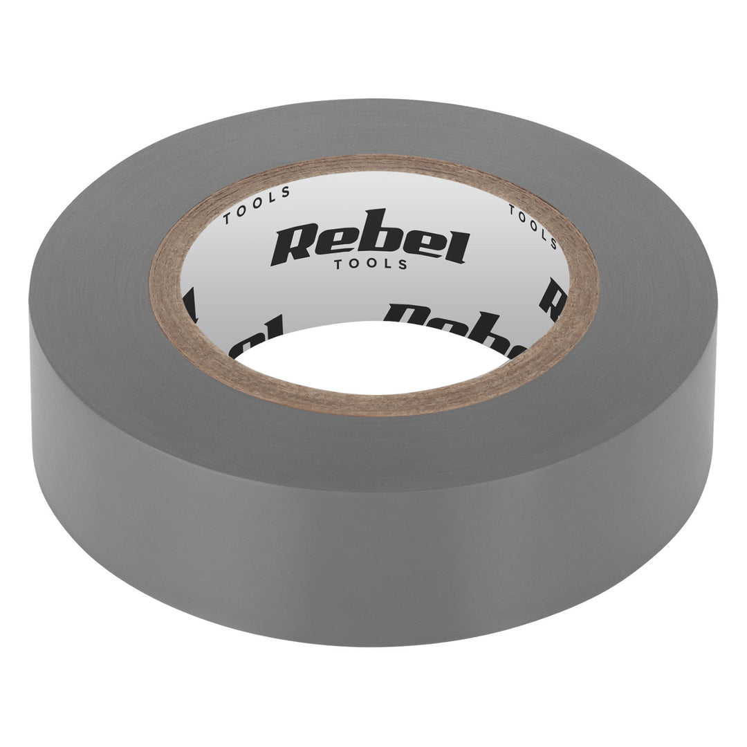 Ruban isolant adhésif REBEL (0,13 mm x 19 mm x 20 yd) gris