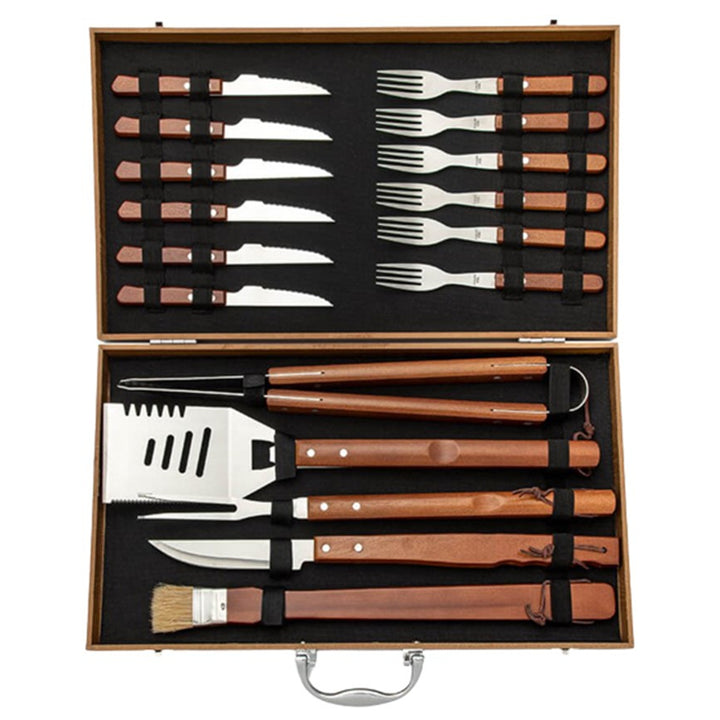 Set van 18 barbecuebestek in Maestro-box Barbecueaccessoires BBQ-box