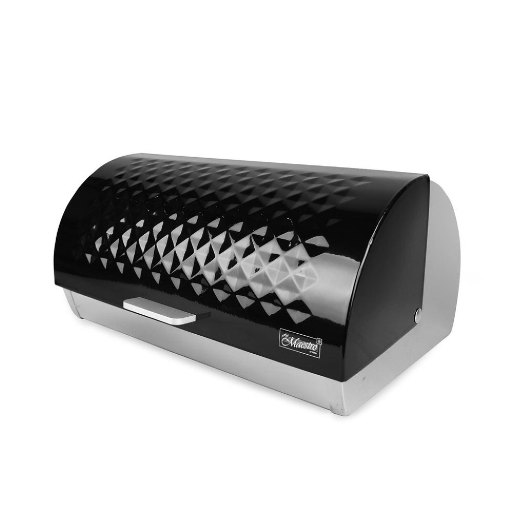 Maestro MR-1676BL Broodtrommel Schuifdeksel Broodtrommel Broodopbergcontainer Strak design roestvrij staal