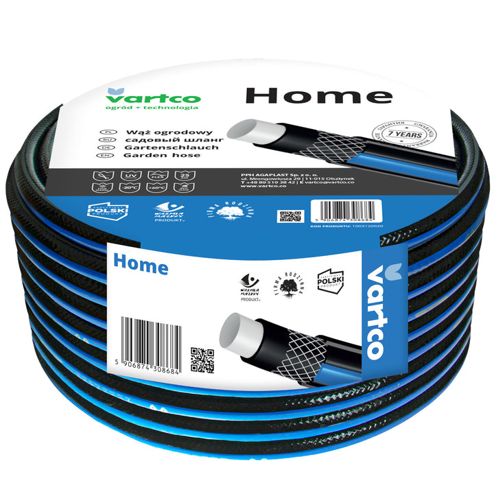 Tuinbesproeiingsslang Flexibel Kruis Gevlochten Polyester Slang UV-bestendig 25 Bar 3/4" 50m