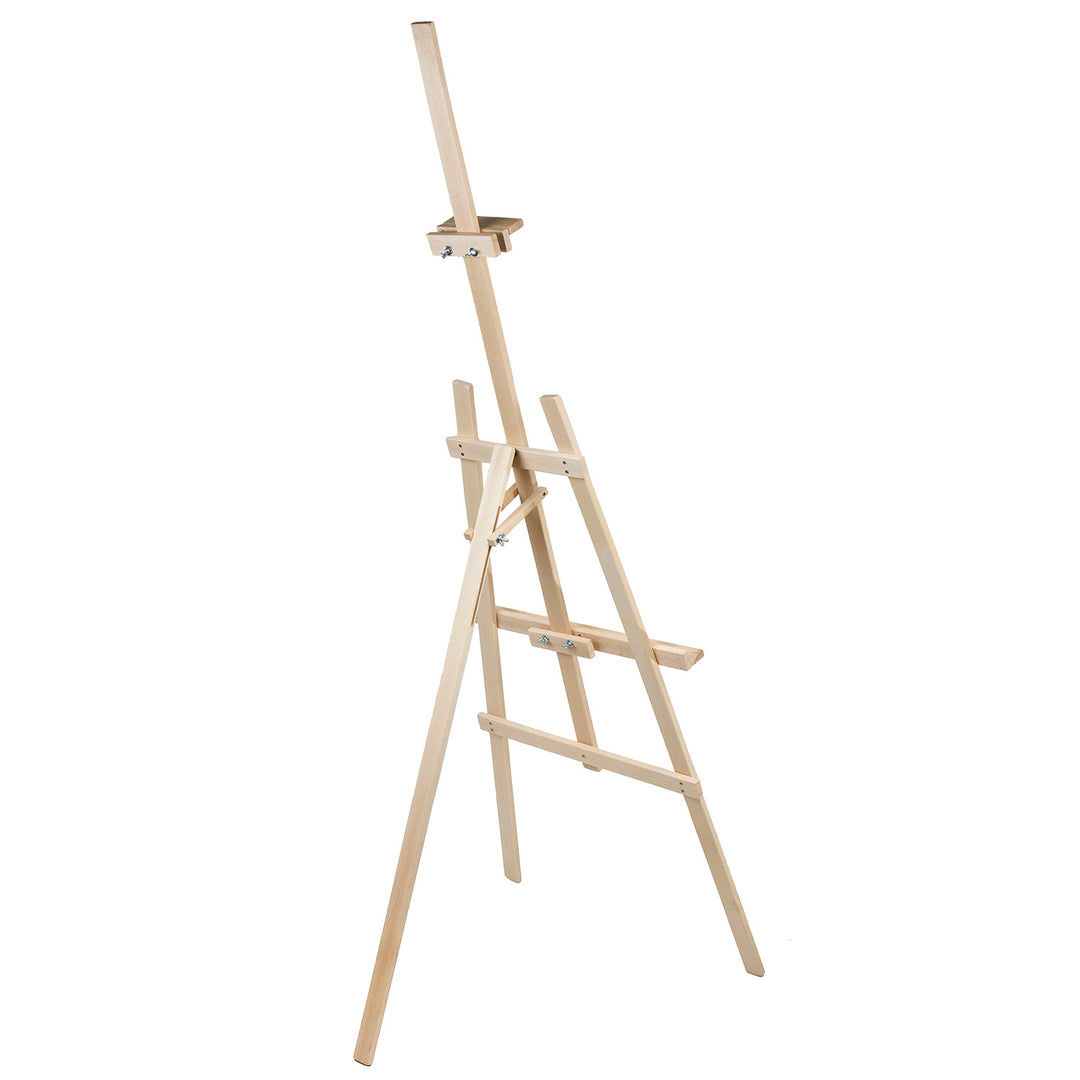 Chevalet de peinture 150 cm bois de hêtre stable, bois naturel écologique, pour adultes et enfants, artistes professionnels